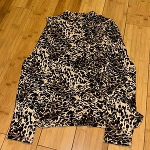 cheetah turtleneck